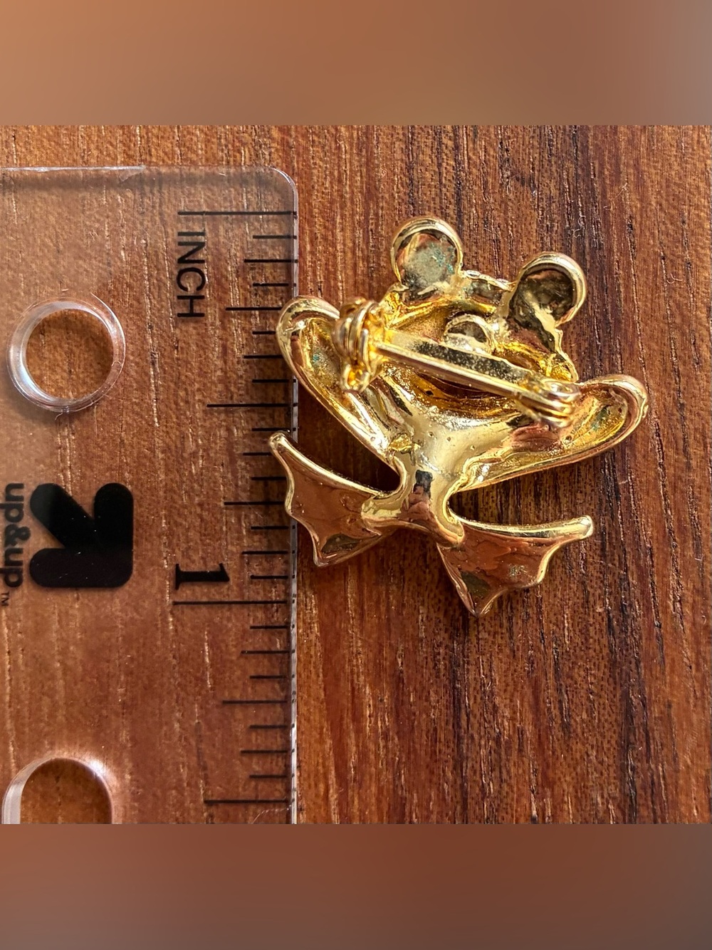 Lot of 5 VTG Frog Reptile Brooch Gold Tone Green Rhinestone Liz Claiborne - Picture 11 of 11